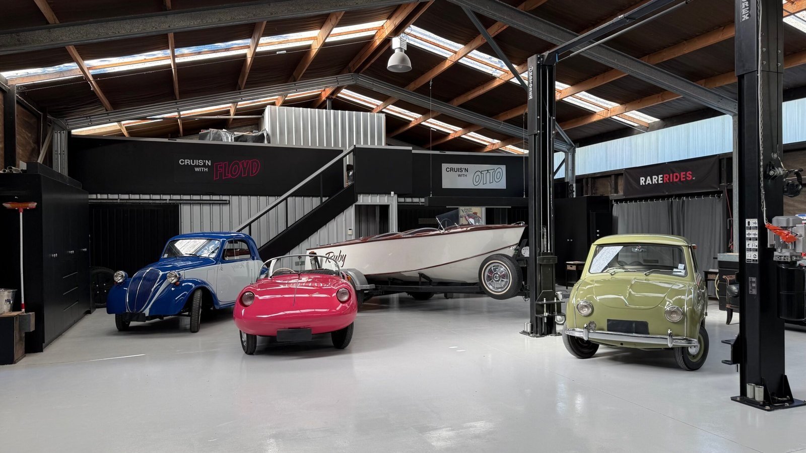 The full workshop fleet on display